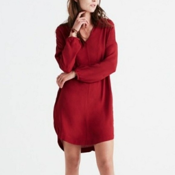 Madewell Dresses & Skirts - Madewell Maroon Du Jour Shift Dress